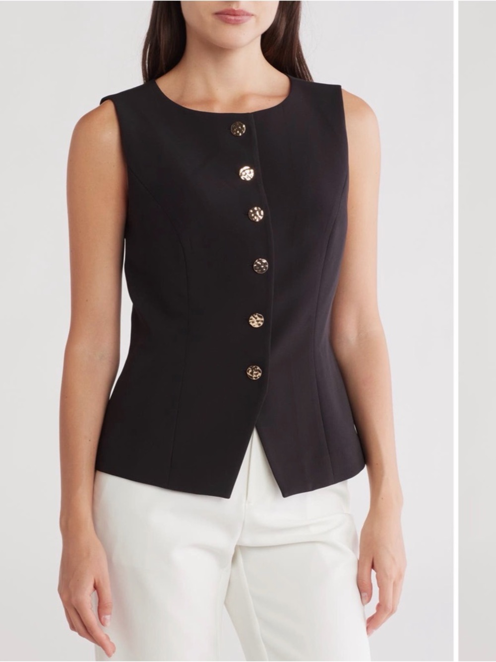 NWT Gemma + Jane Front Button Tank